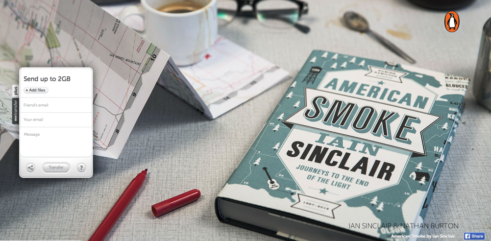 Iain Sinclair, American Smoke (Cover: Nathan Burton)