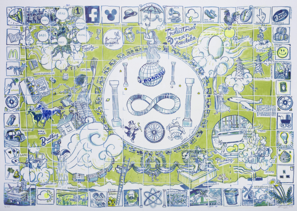 Sketch for Industrial Dream Mandala Josh Knowles