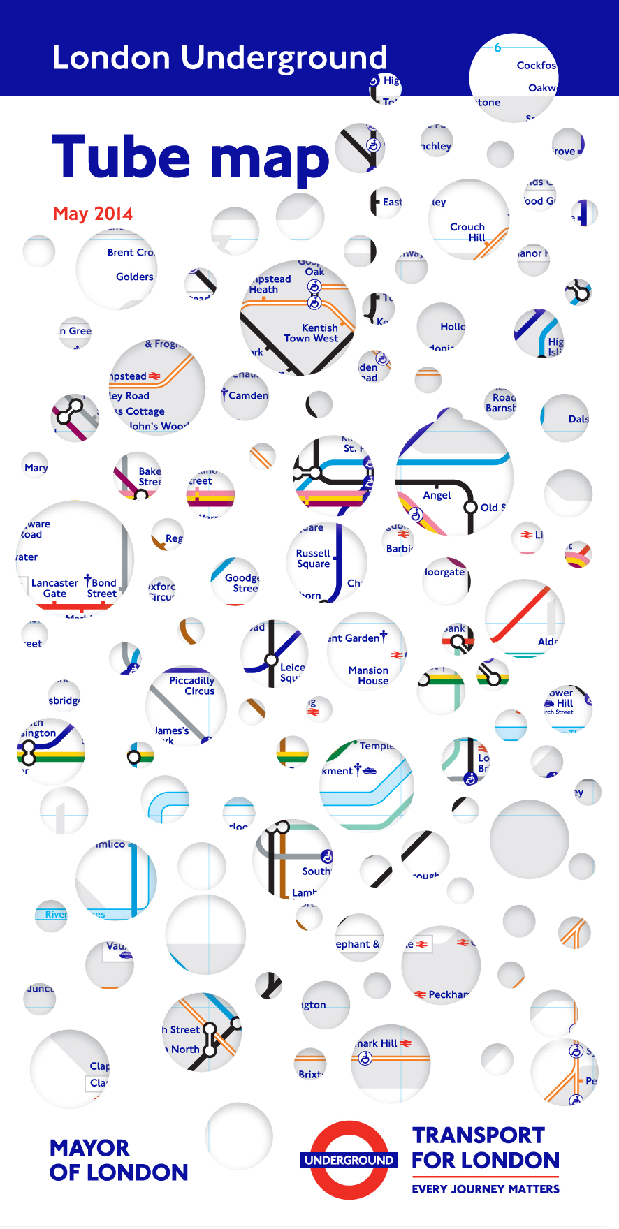 Rachel Whiteread's tube map cover