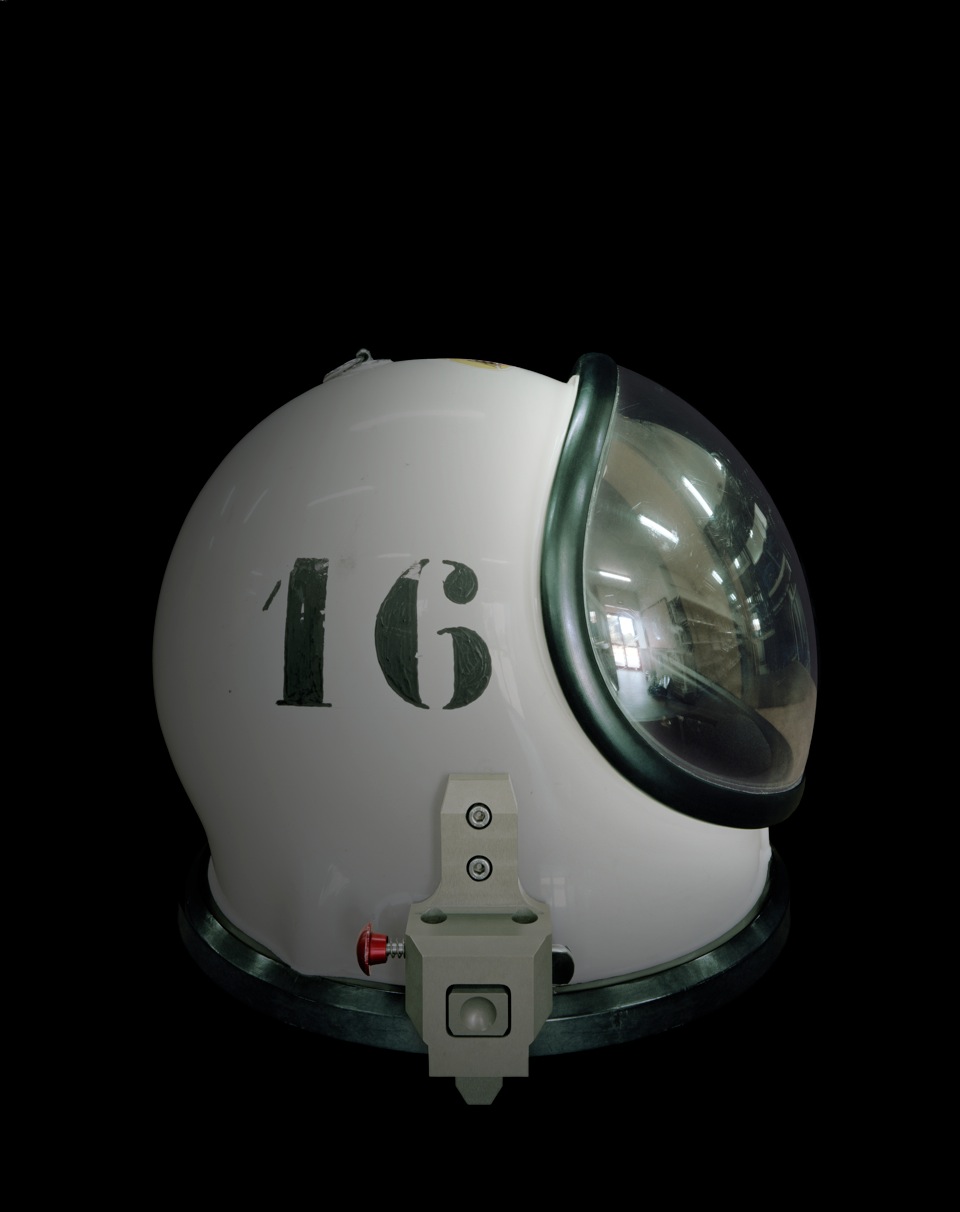 Helmet of a SCAPE suit, CGS-Europe's Spaceport (Kourou, French Guiana)