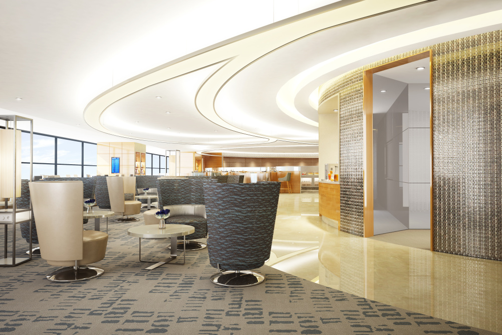 Air China Pudong. First and business class lounge