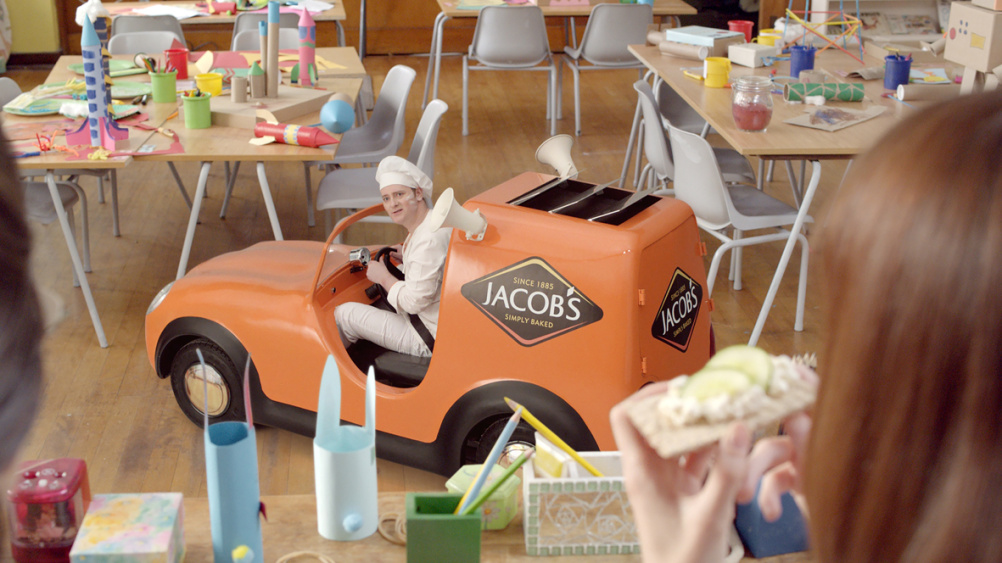 Still from the new Jacob's ad campaign