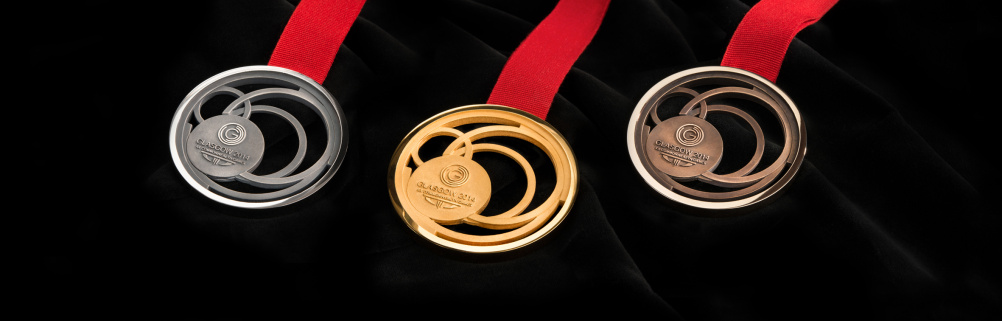 Gold, Silver and Bronze medals