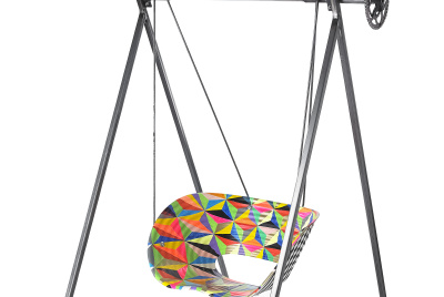 King of the Swingers by Morag Myerscough and Luke Morgan