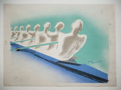  Boat Race by Percy Brookshaw