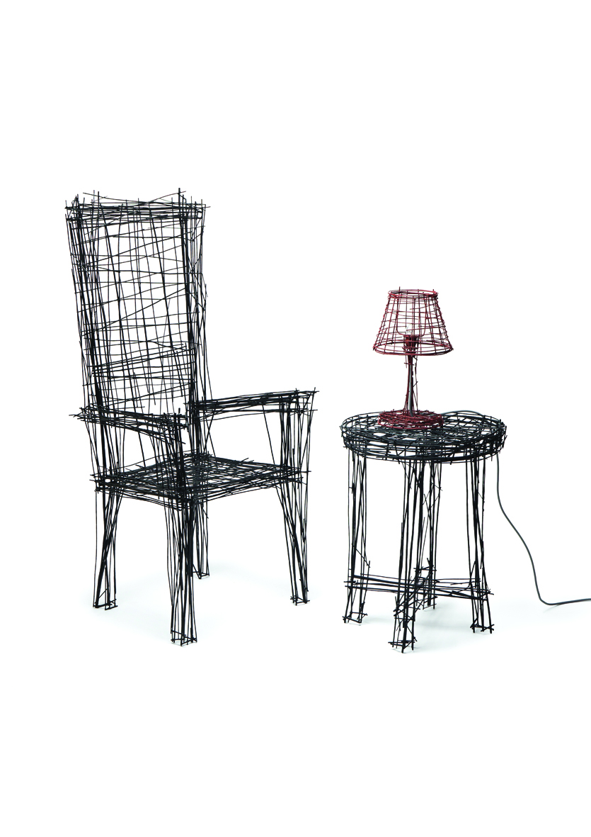 Drawing series by Jinil Park - chair £1480, table £2500, light £740 