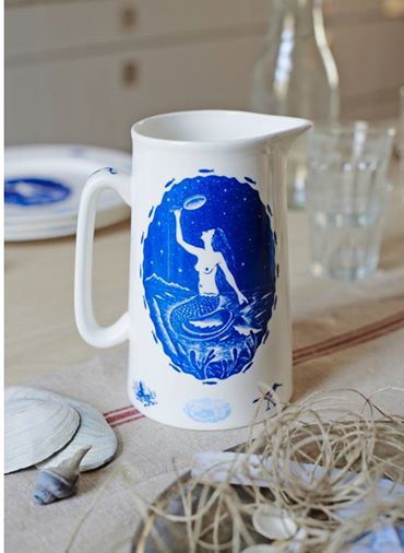 Mermaid Jug from Starch Green