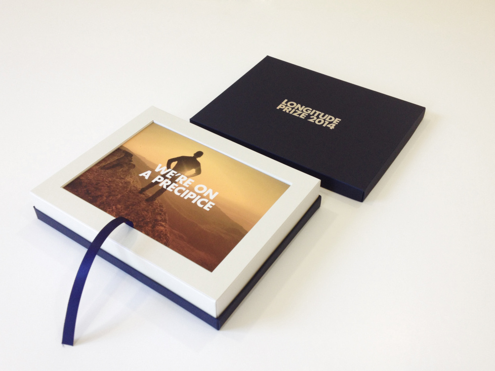 Longitude Prize printed collateral