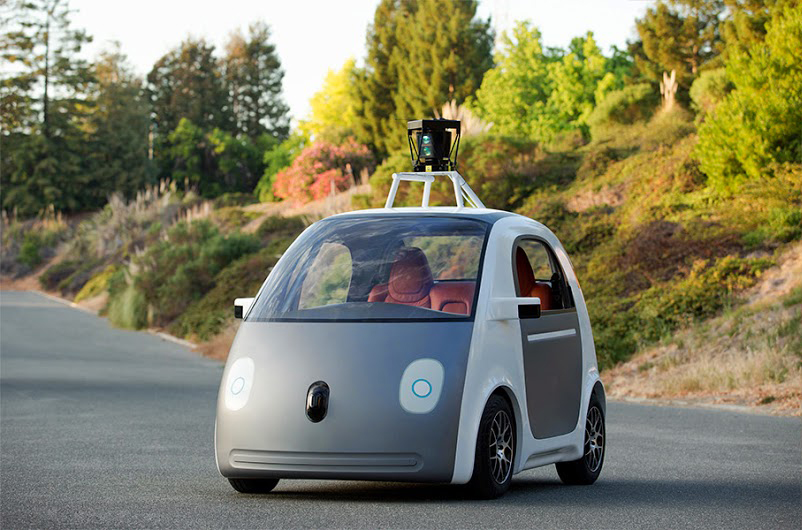 An early prototype of Google's driverless car