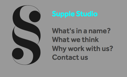 Supple Studio identity