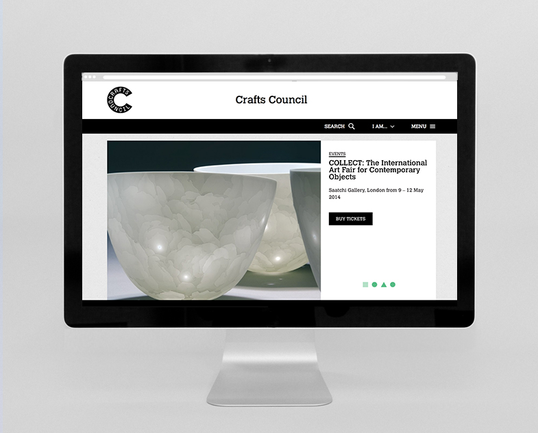 Crafts Council website homepage