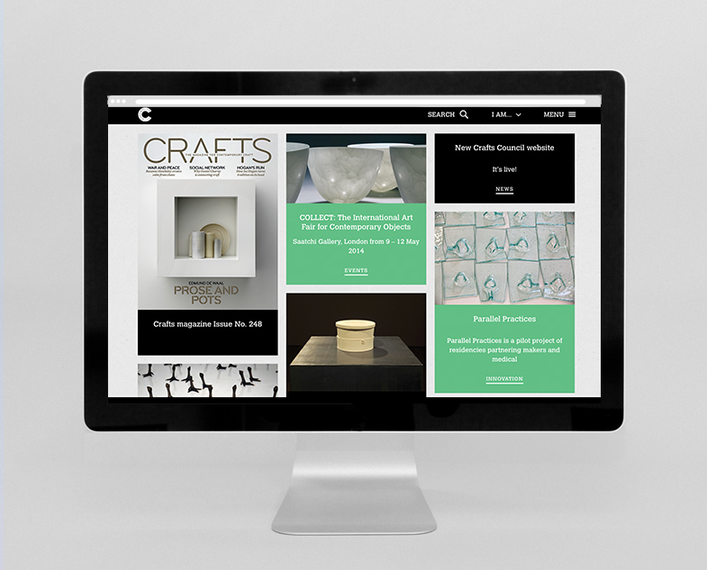 Crafts Council website homepage