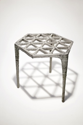 Max Lamb Hexagonal pewter stool 2008.