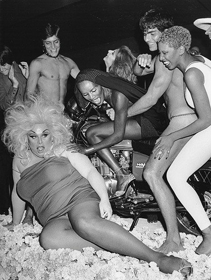 Ron Galella: Divine, Julie Budd, Grace Jones and Nona Hendryx, La Farfalle Disco, 1978