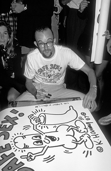 Ron Galella: Keith Haring, Club MK, 1988