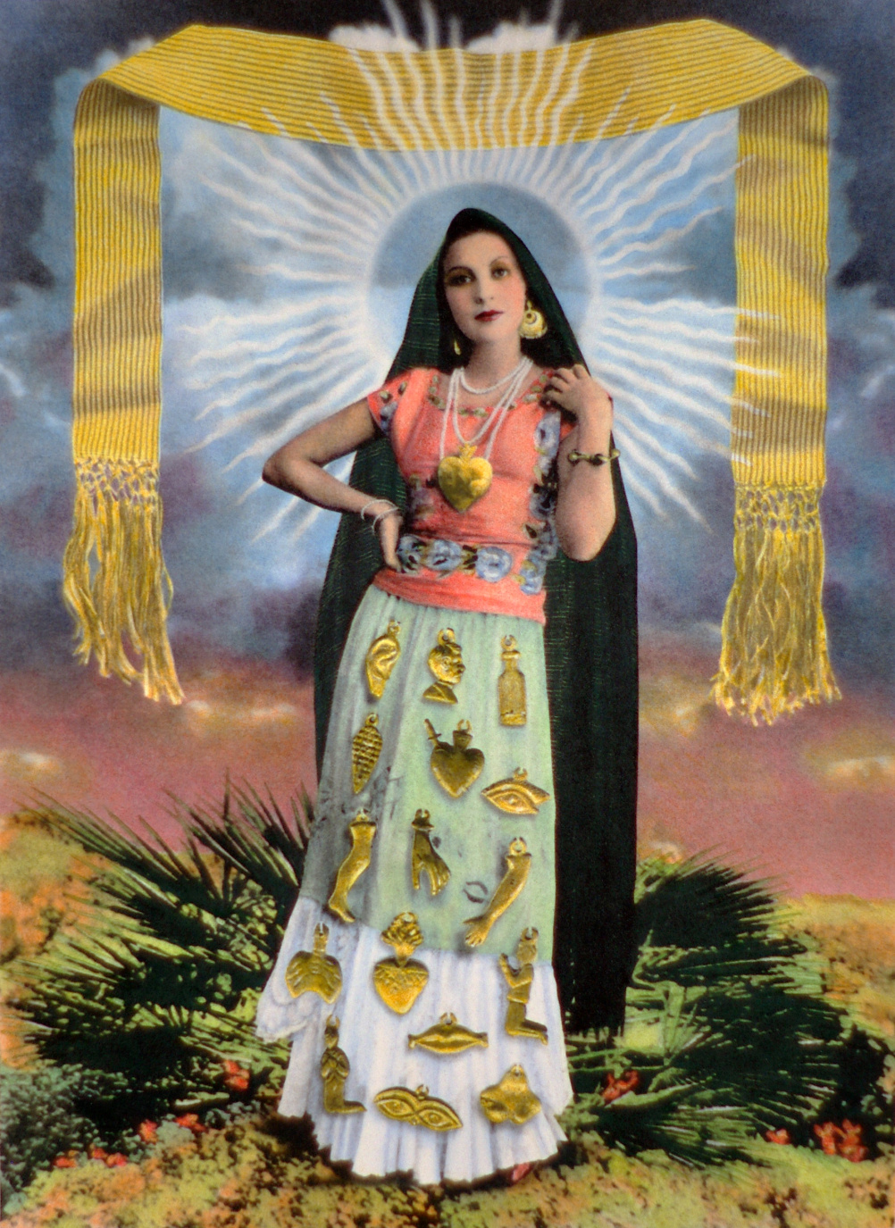 Senora de los milagros - Lady of Miracles Hand-tinted photograph Bill Blair, 2013