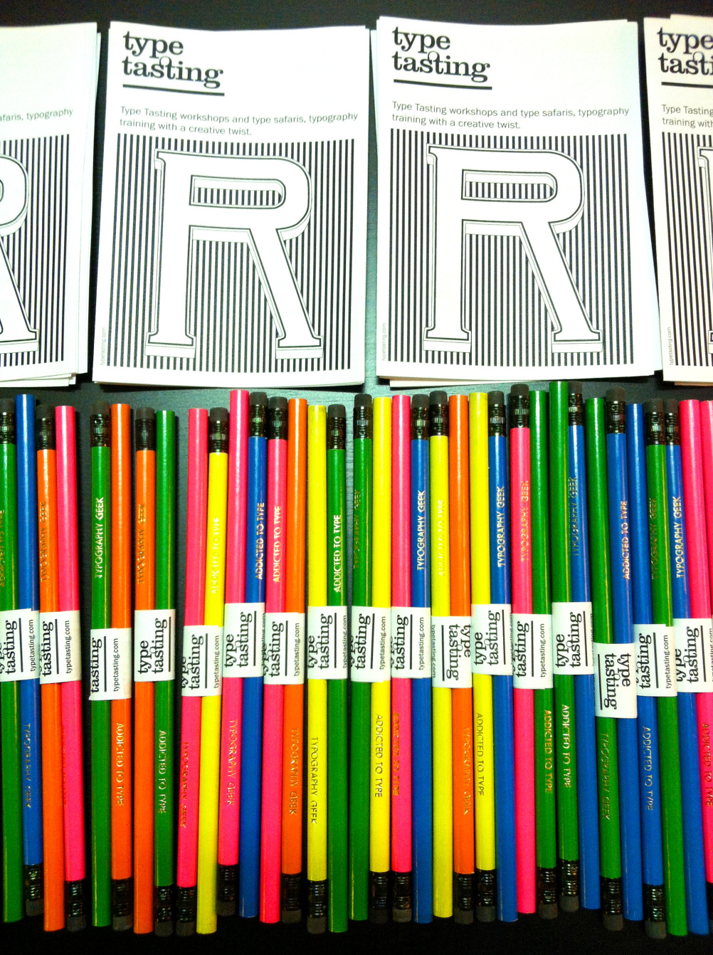 Type Tasting pencils