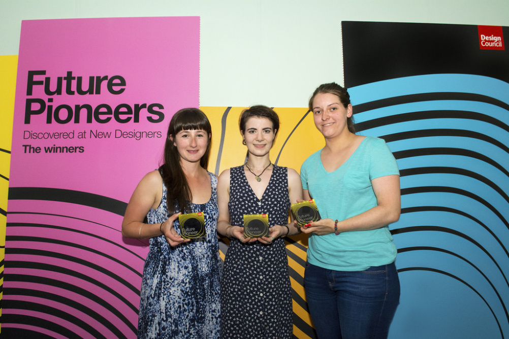 Future Pioneers Sarah Gold, Ruby Davies and Grace Davies