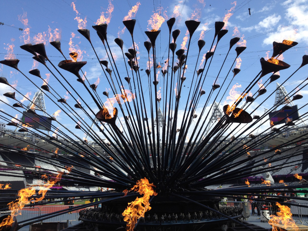 London 2012 Olympic Cauldron designed by Thomas Heatherwick 