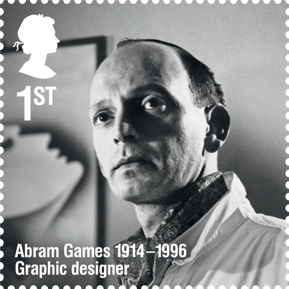 Abram Games stamp, designed by Purpose