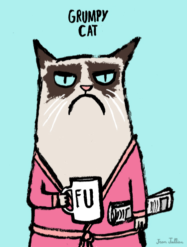 Grumpy Cat by Jean Jullien.