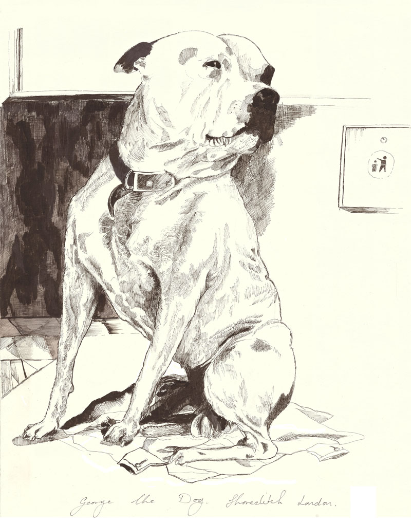 John Dolan, George the Dog, Shoreditch, London