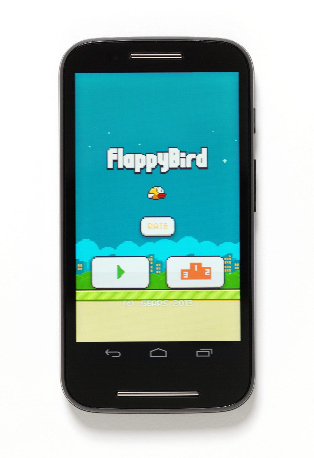 Flappy Bird mobile game, 2013. Designed by Gears Studios