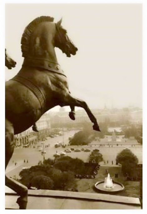 Georgi Zelma 1905 - 1984 View from the top of the 'Bolshoi Theatre', Moscow, 1950s