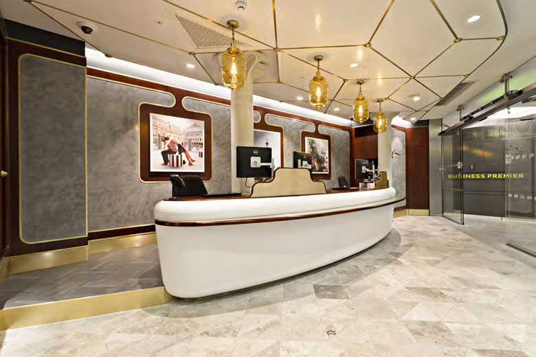 Eurostar Business Class ticket hall by Christopher Jenner