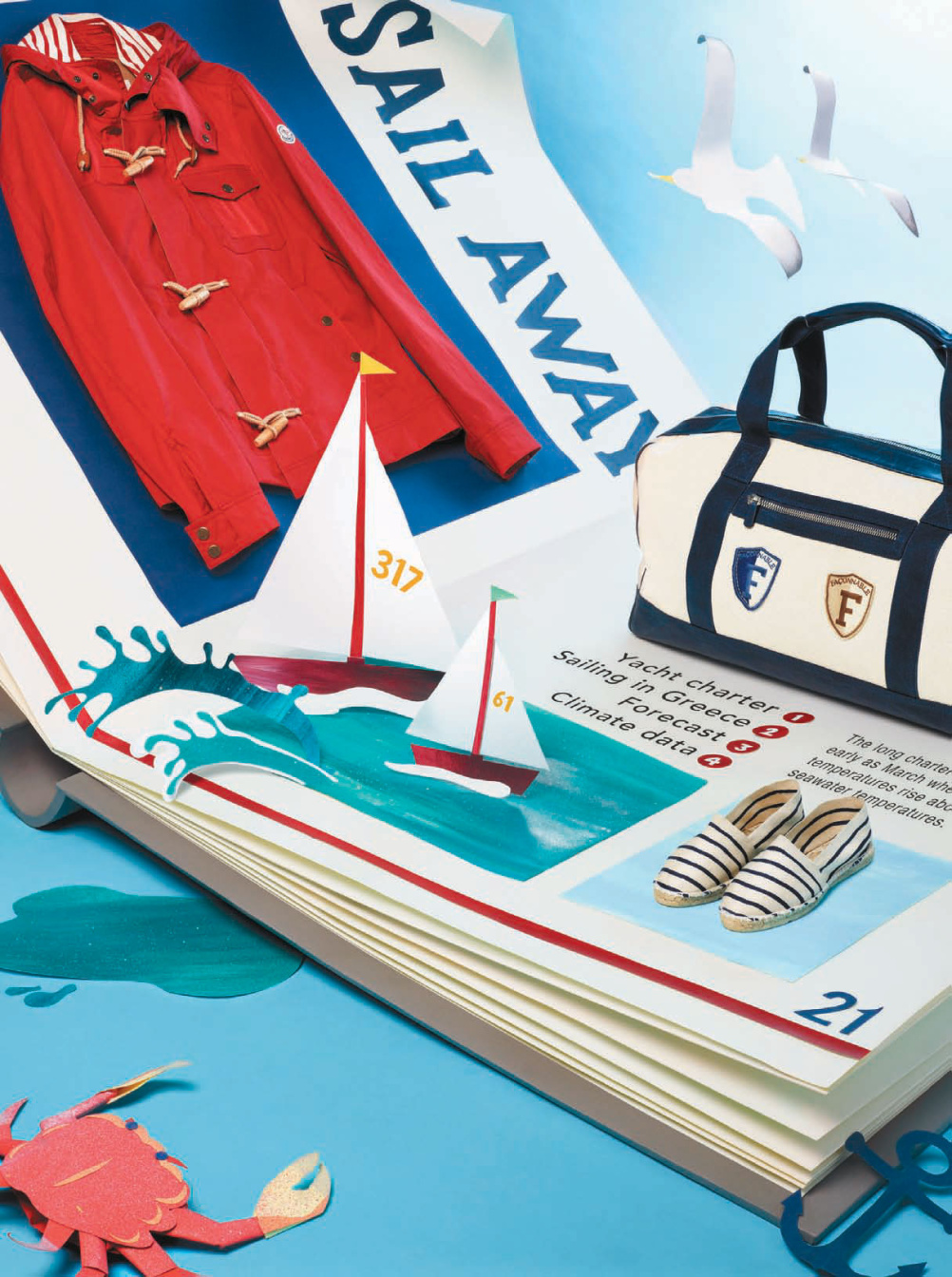 Hattie Newman, set design for French GQ magazine