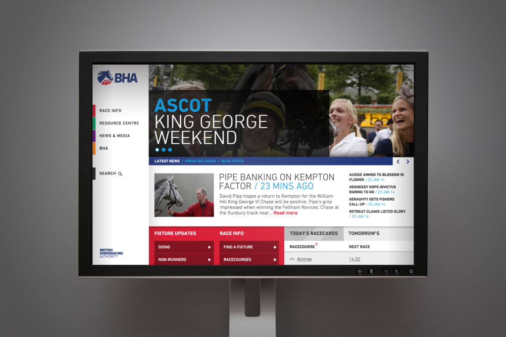 The new BHA website