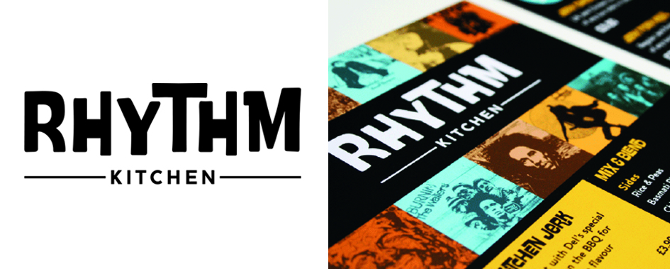 Branding for Rhythm Kitchen, designed at The Yard Creative