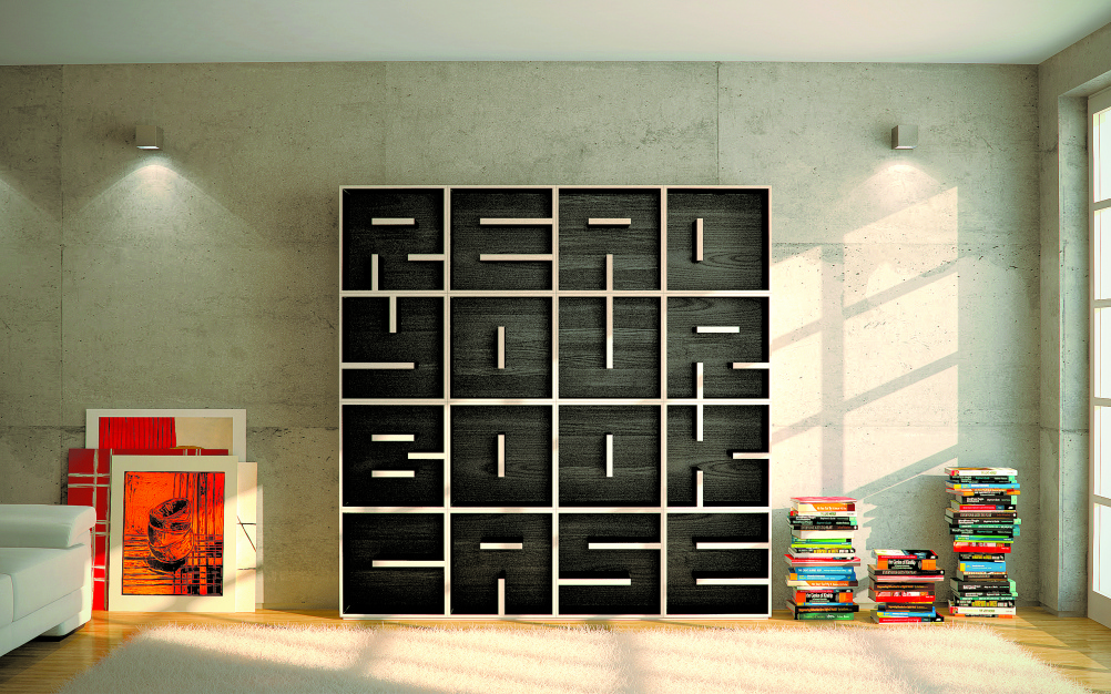 ABC Bookcase. Designers: Eva Alessandrini, Roberto Saporiti. Location: Besnate, Italy