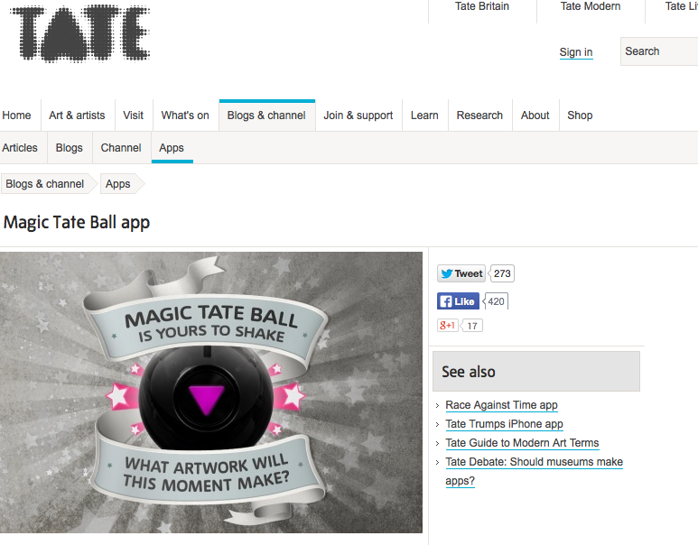 Magic Tate Ball app