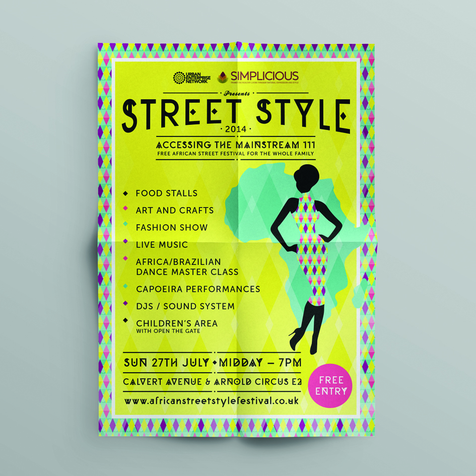 Poster for African Street Festival Street Style