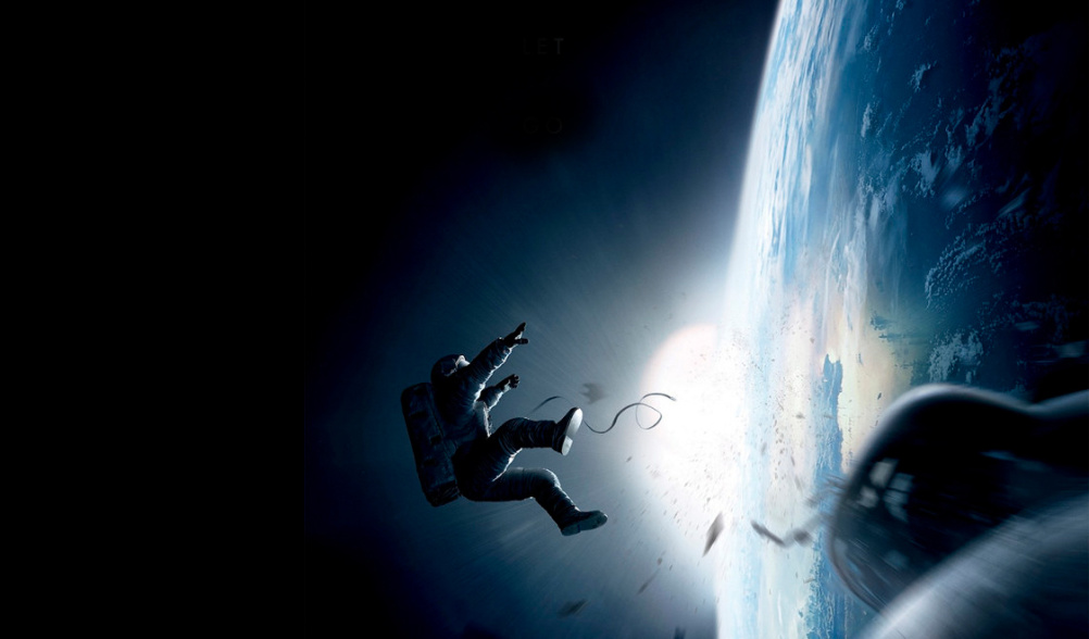 Still from Gravity, which featured production design by Andy Nicholson