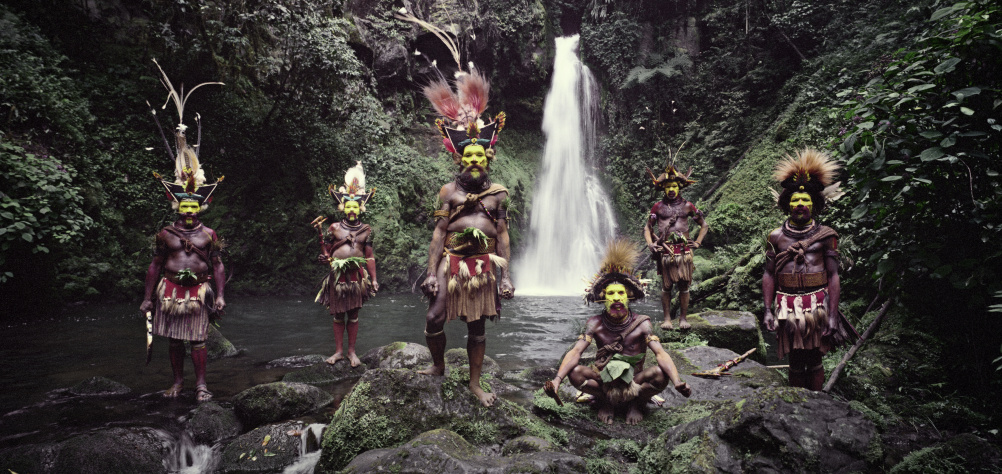 Huli Wigmen, Ambua Falls, Tari Valley, Papua New Guinea, 2010