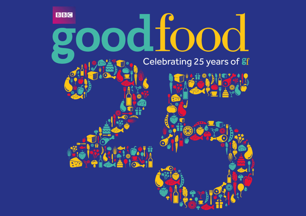 BBC Good Food 25th birthday graphic