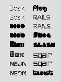 Superfried typefaces