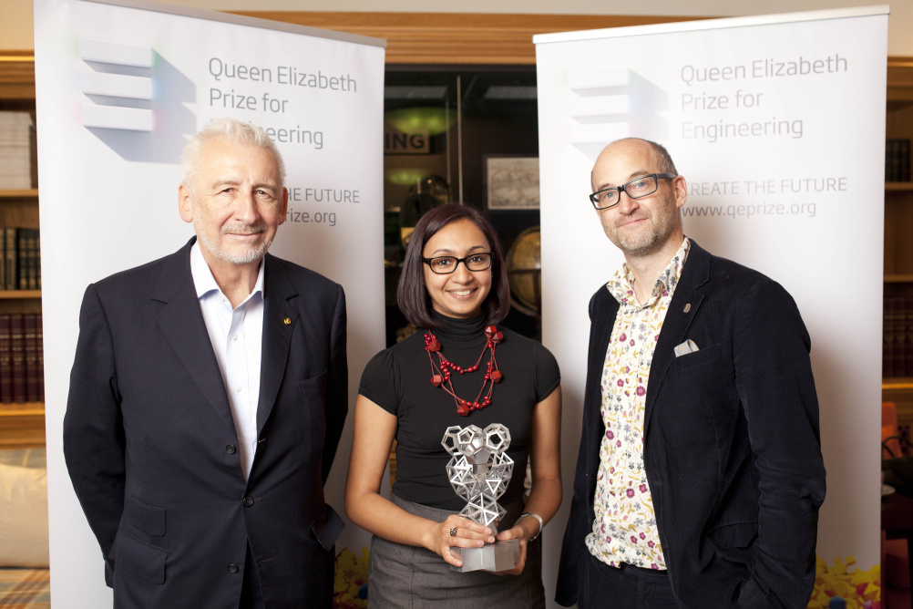 Create the Trophy judges Sir John Sorrell, Roma Agrawal and Mark Miodownik