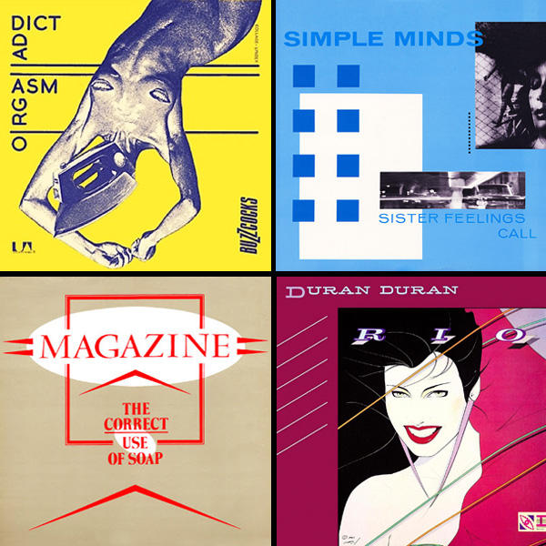 Some of Malcolm Garrett's record sleeve designs