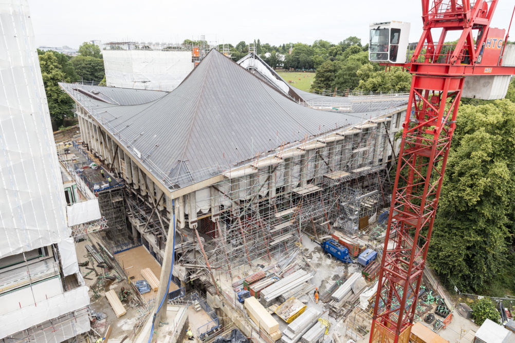 The Design Museum's new home under construction