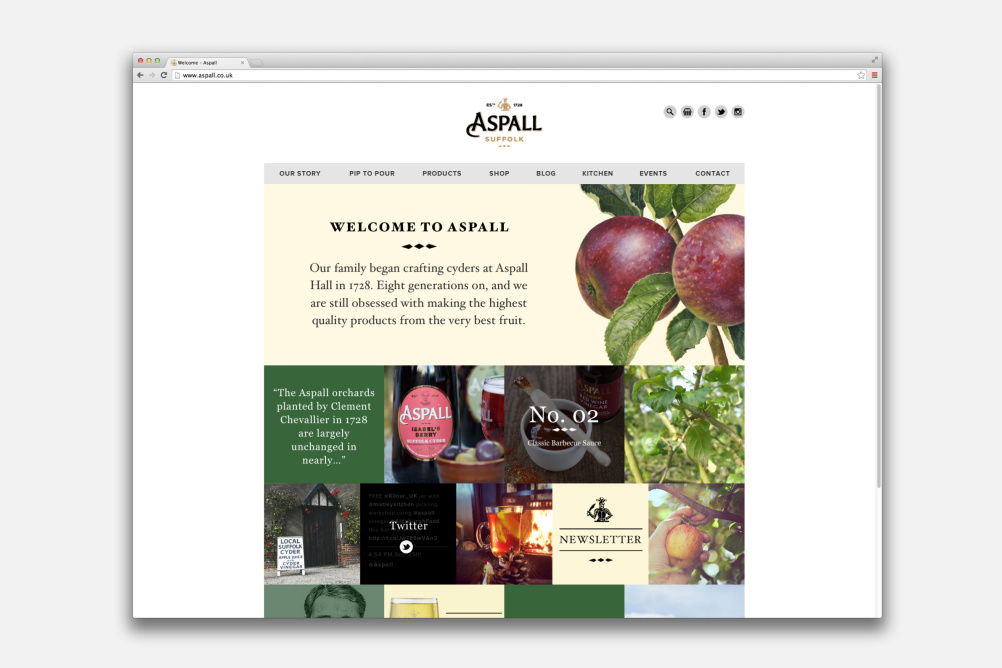 Aspall Website