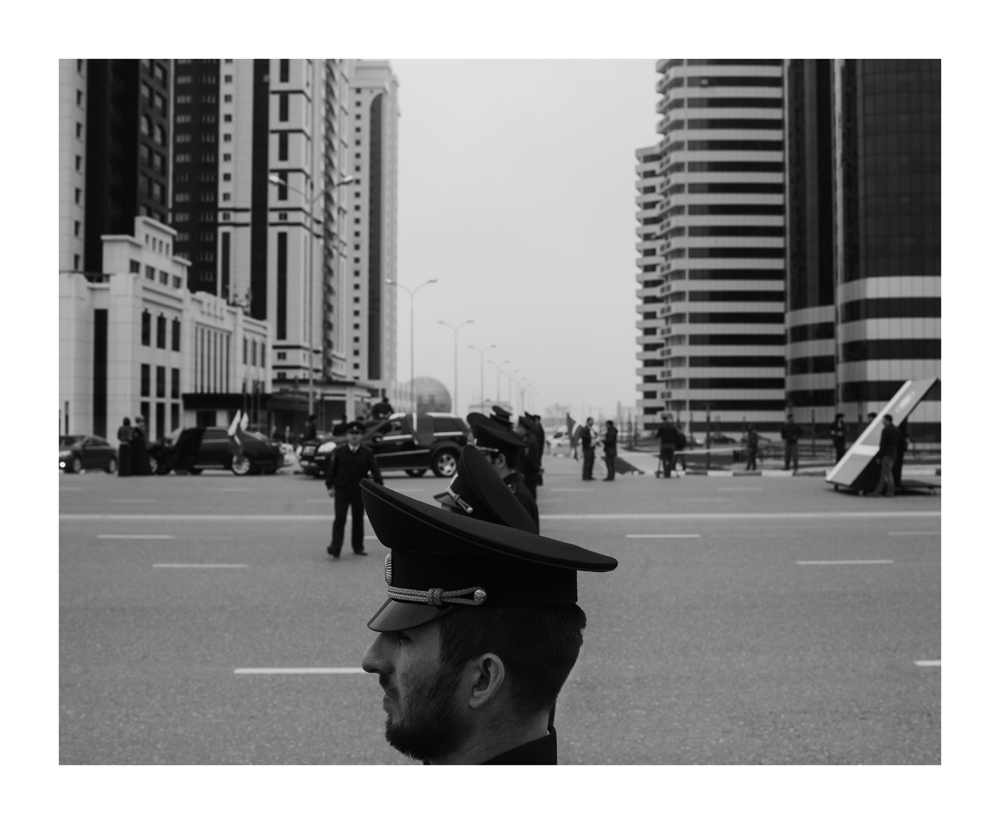 Security forces attending the 10th annual celebration of Constitution Day.