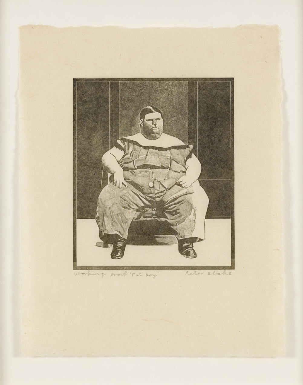 Fat Boy from 1974-78 Side Show collection by Peter Blake