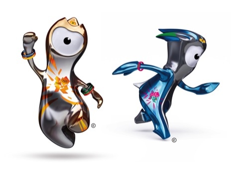 London 2012 Olympic and Paralympic mascots Wenlock and Mandeville, created by Iris