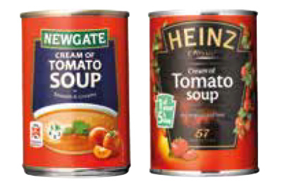 Soup can designs – spot the own-brand