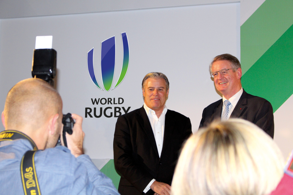 World Rugby CEO Brett Gosper unveils the new identity