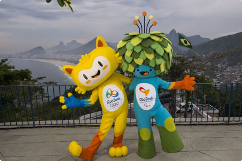 The Rio 2016 Olympic and Paralympic Games mascots 