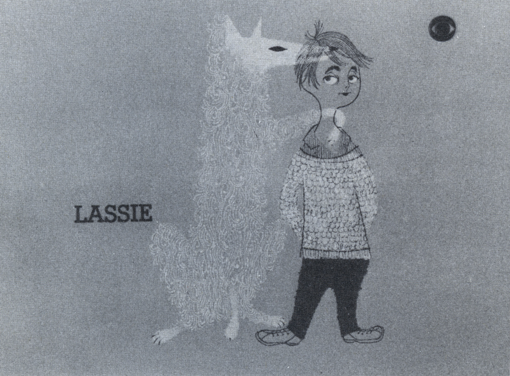 Robert Tyler Lee and Georg Olden, Lassie and The Gale Storm Show Interstitial Cards, 1958.